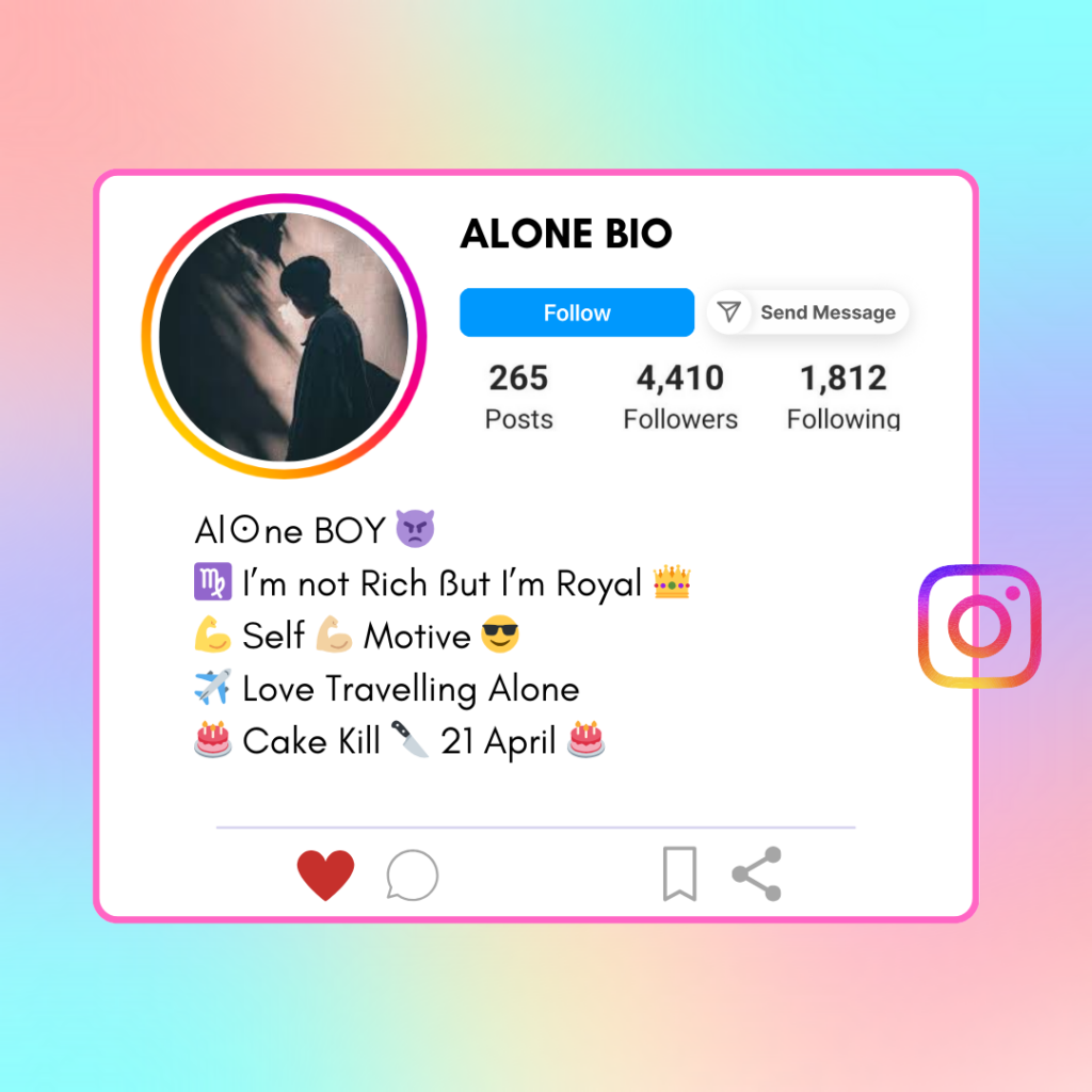 Alone-Instagram-Bio