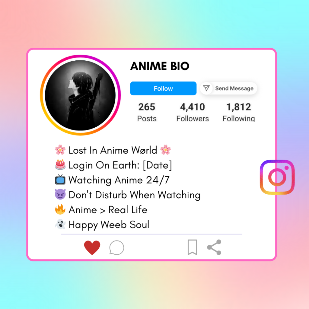 Anime-Instagram-Bio