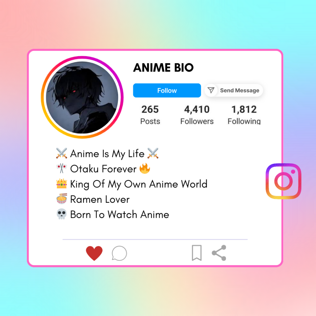 Anime-Instagram-Bio