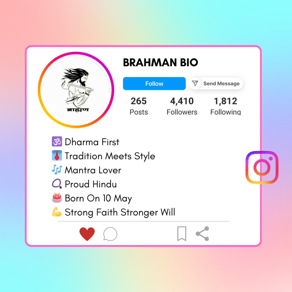 Brahman-Instagram-Bio