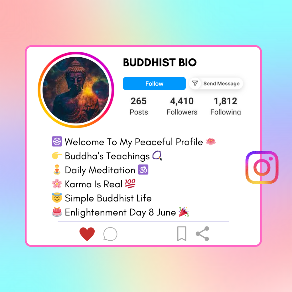 Buddhist Instagram Bio