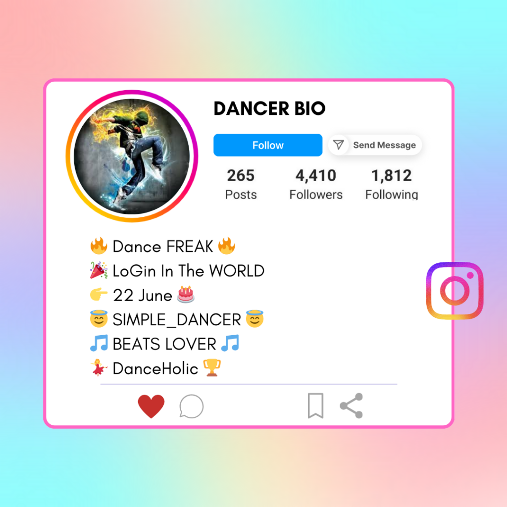 Dancer-Instagram-Bio