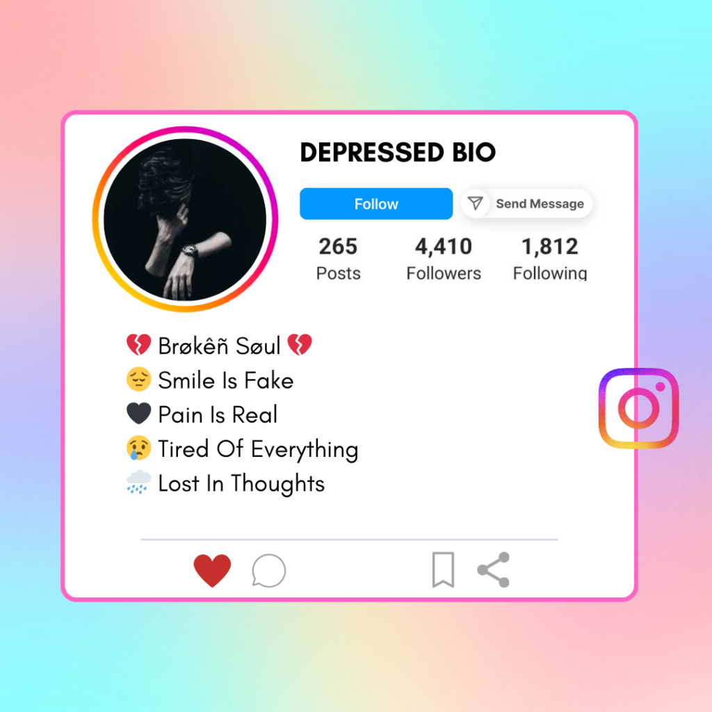 Depressed Instagram Bio