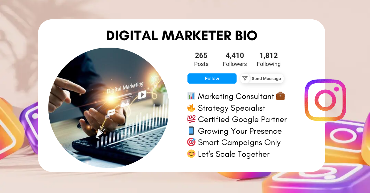Digital Marketer Instagram Bio