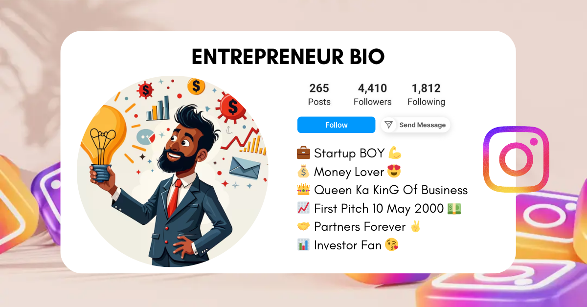 Entrepreneur-Instagram-Bio