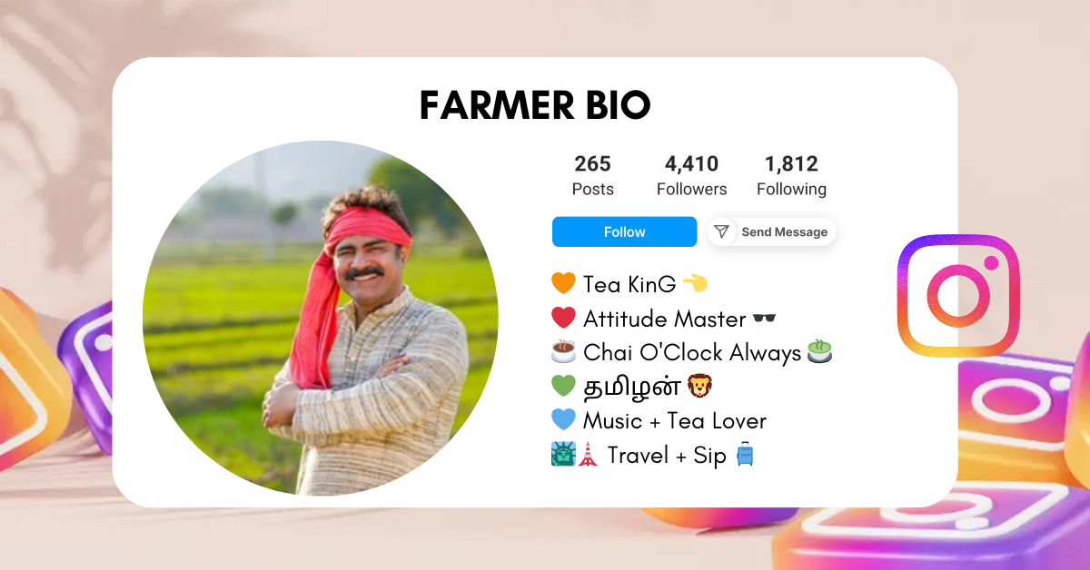Farmer-Instagram-Bio