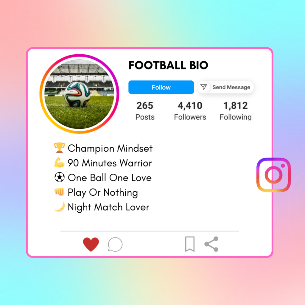 Football-Instagram-Bio