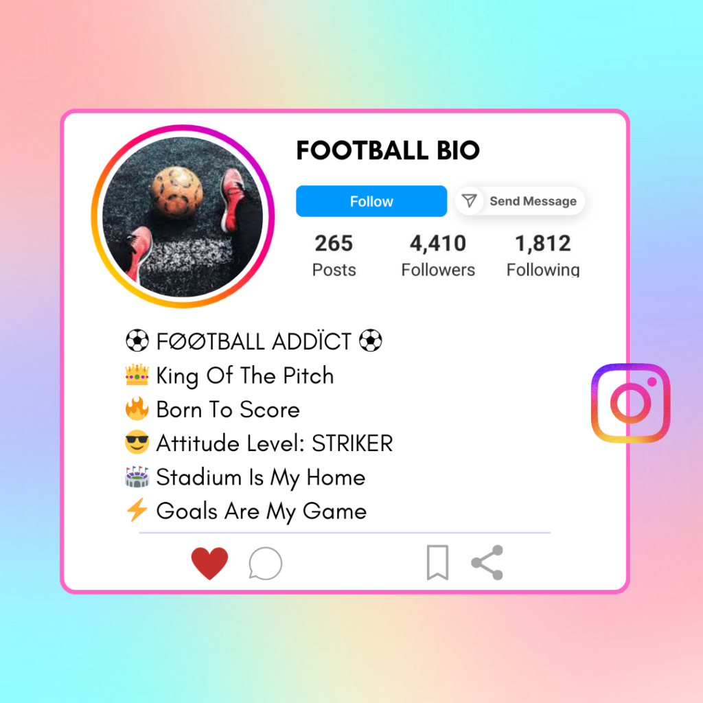 Football-Instagram-Bio