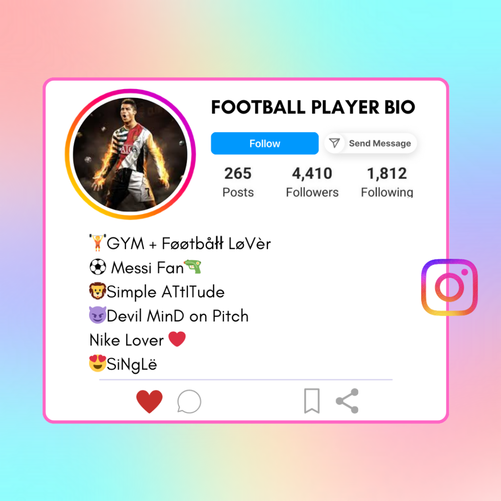 Football-Player-Instagram-Bio