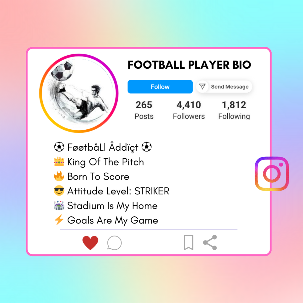 Football-Player-Instagram-Bio