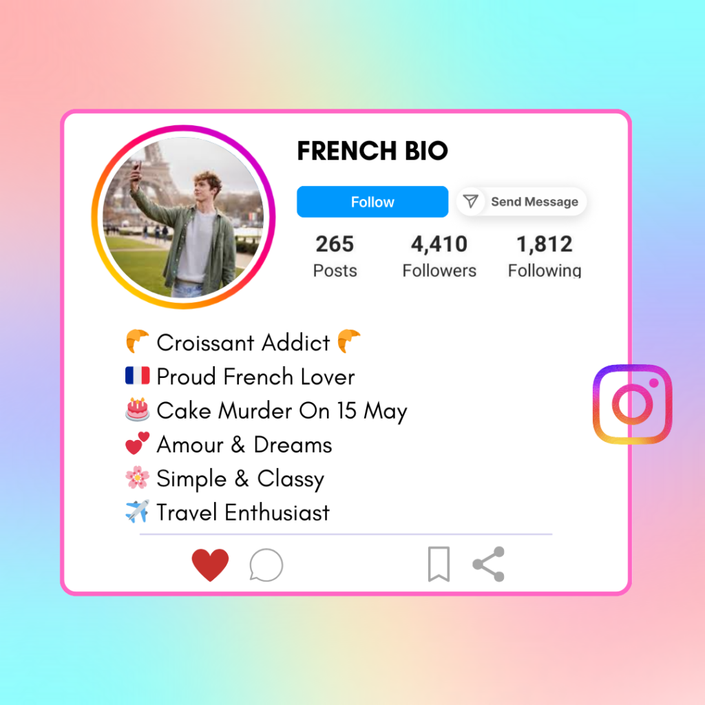 French-Instagram-Bio