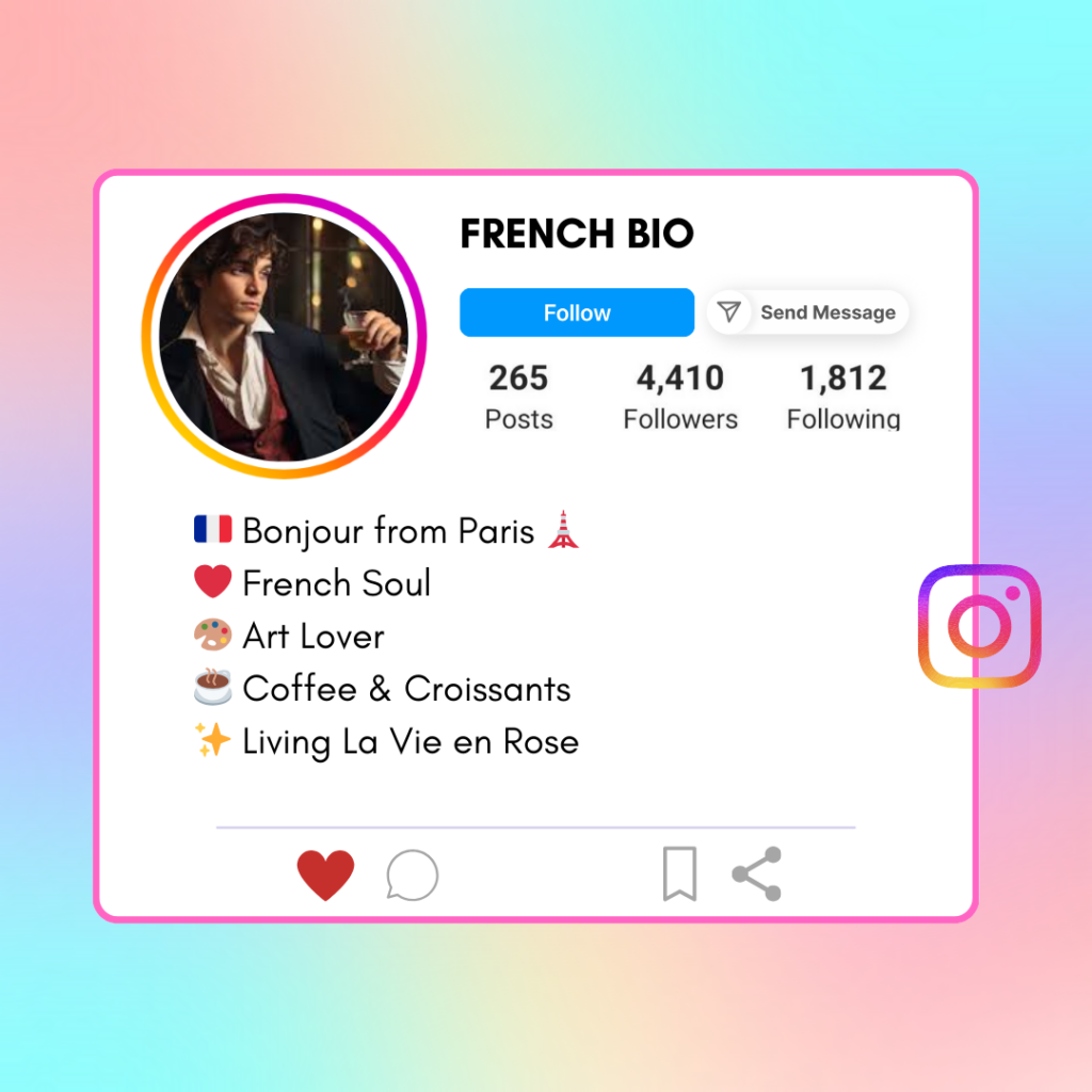 French-Instagram-Bio