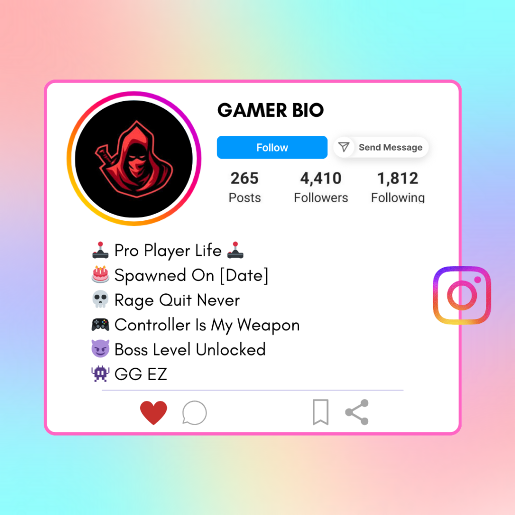 Gamer-Instagram-Bio