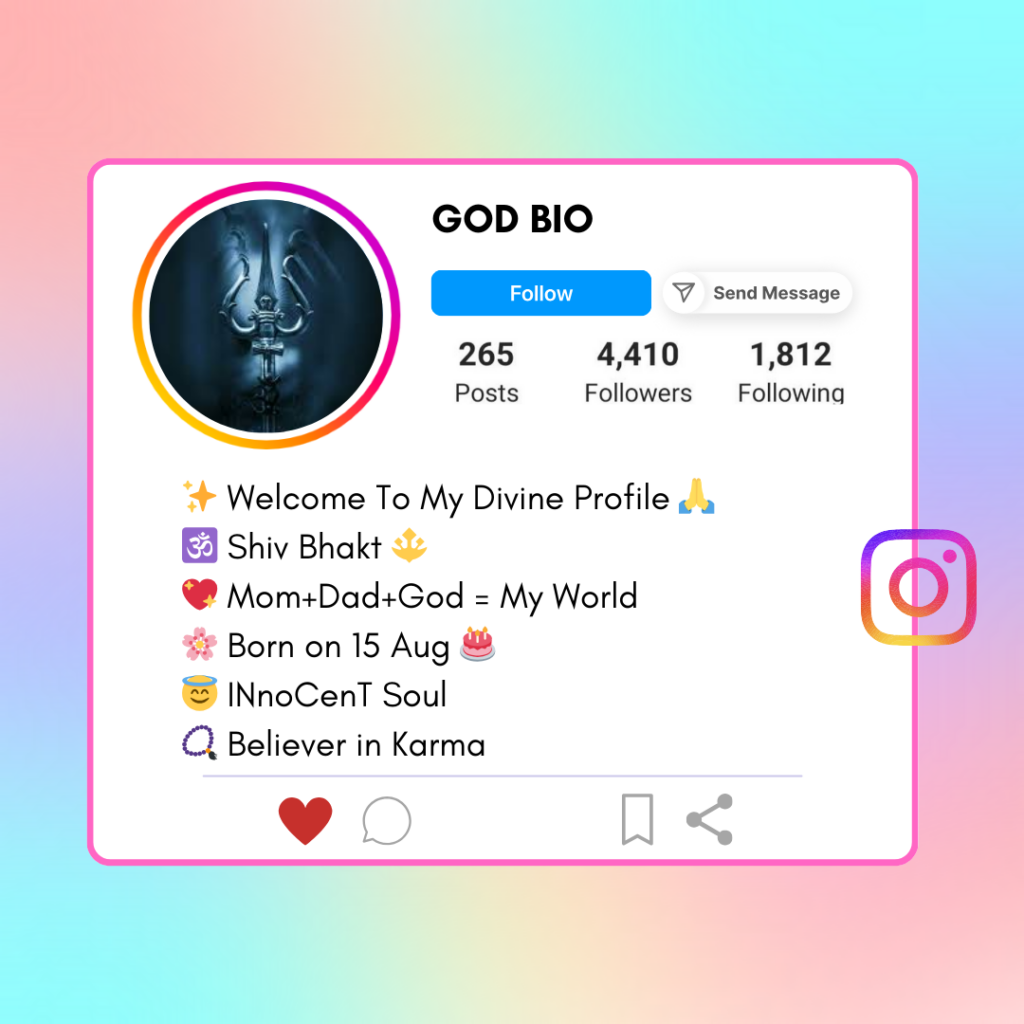 God-Instagram-Bio