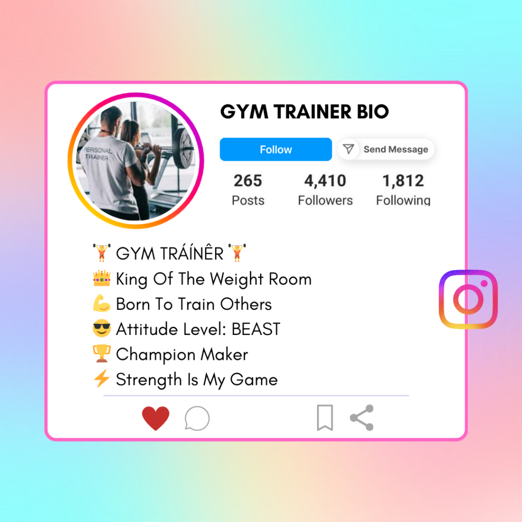 Gym-Trainer-Instagram-Bio