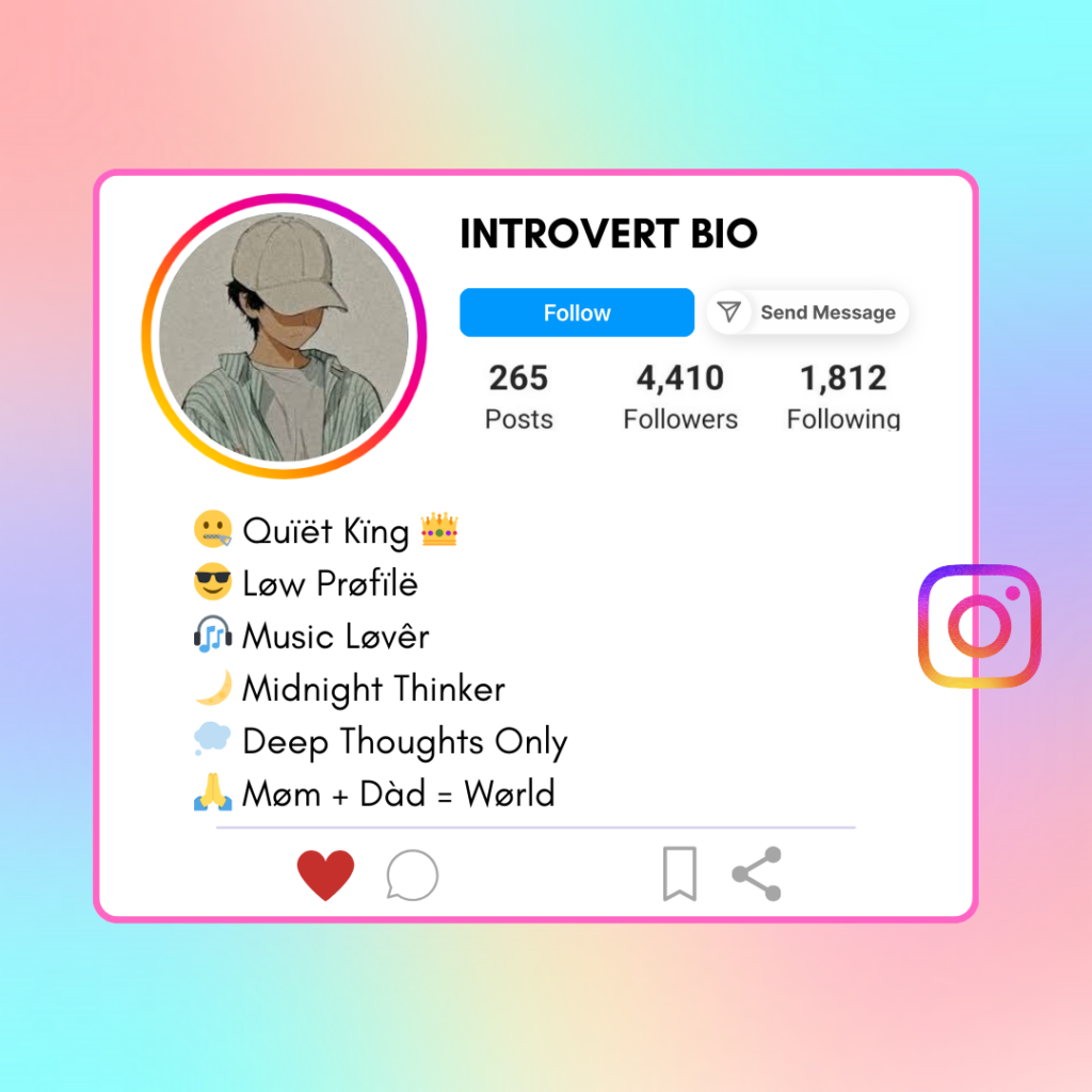Introvert-Instagram-Bio