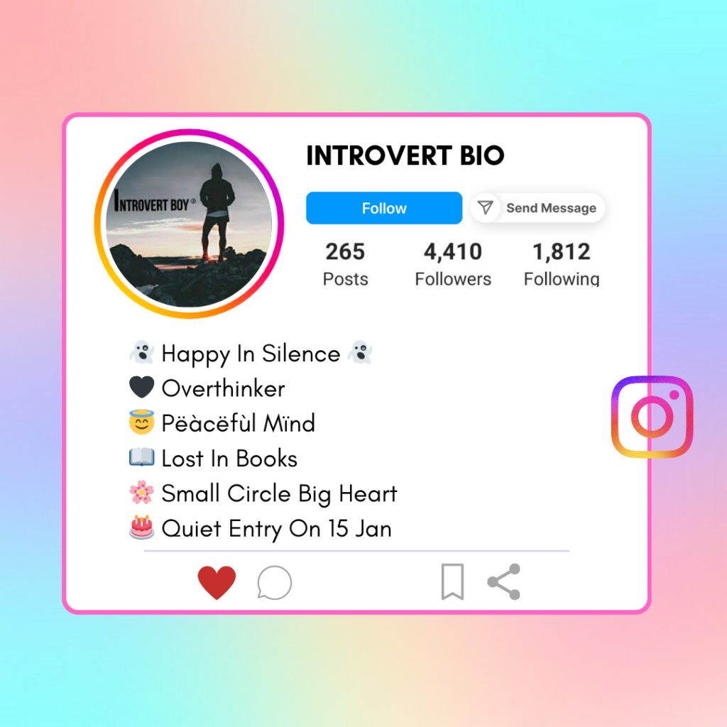 Introvert-Instagram-Bio