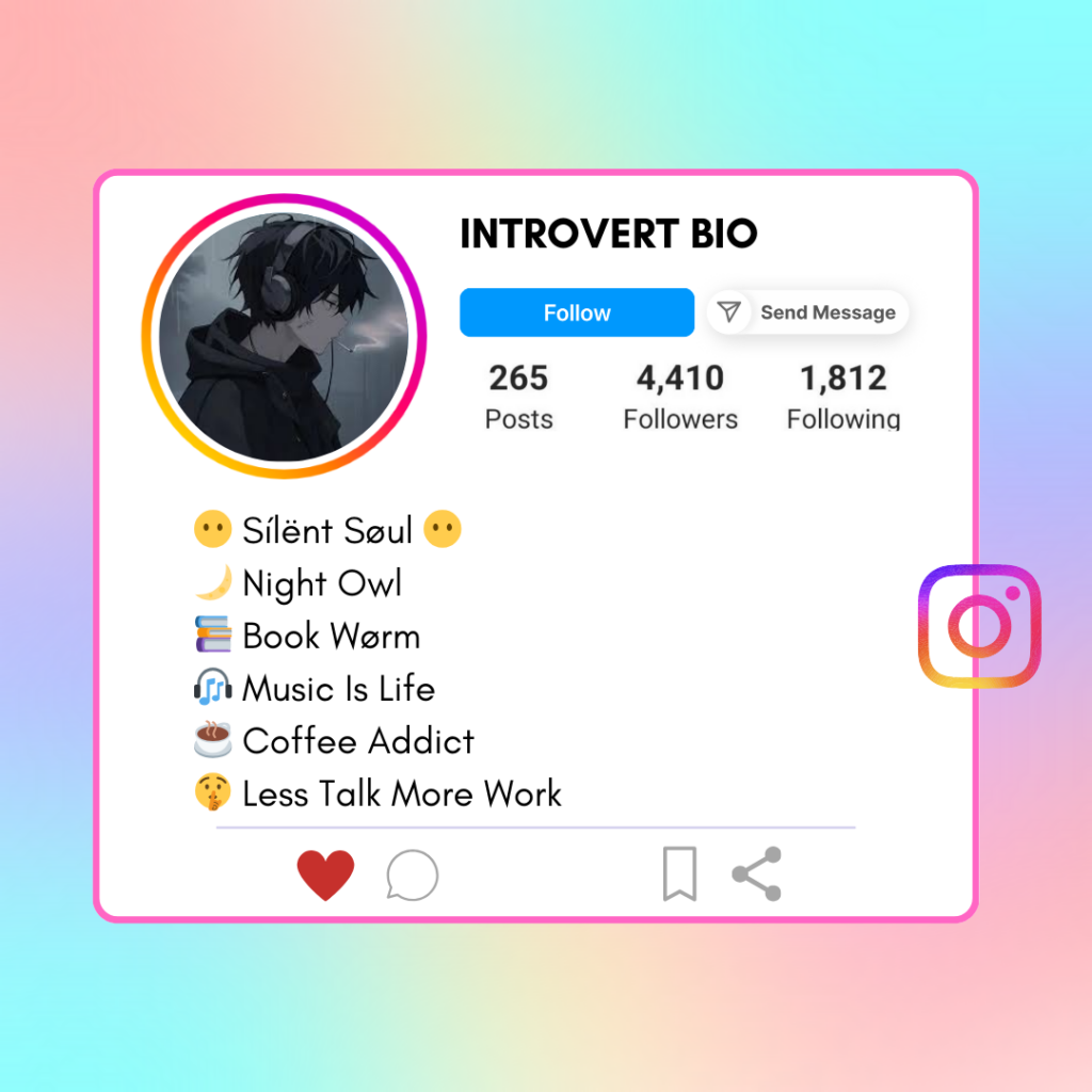 Introvert-Instagram-Bio