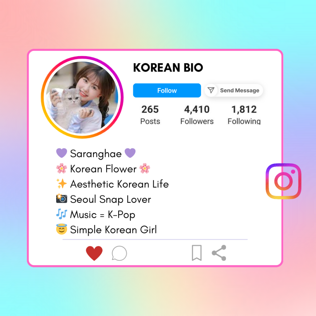 Korean-Instagram-Bio