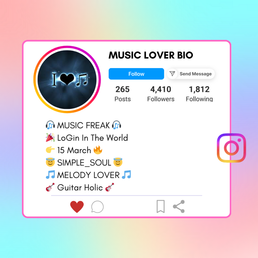 Music-Lover-Instagram-Bio