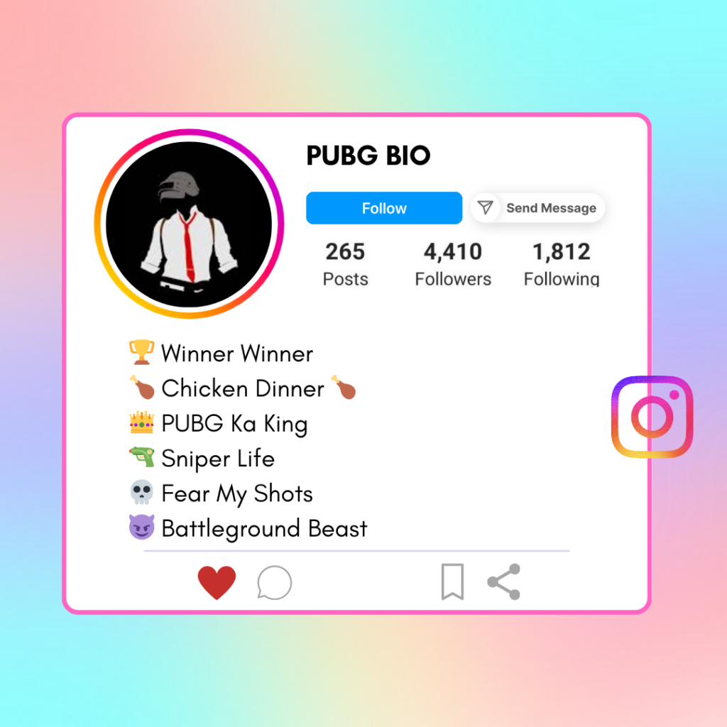 PUBG-Instagram-Bio