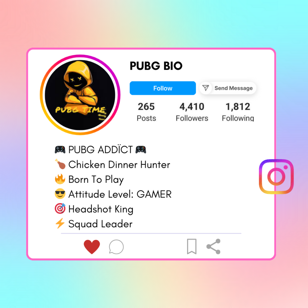 PUBG-Instagram-Bio