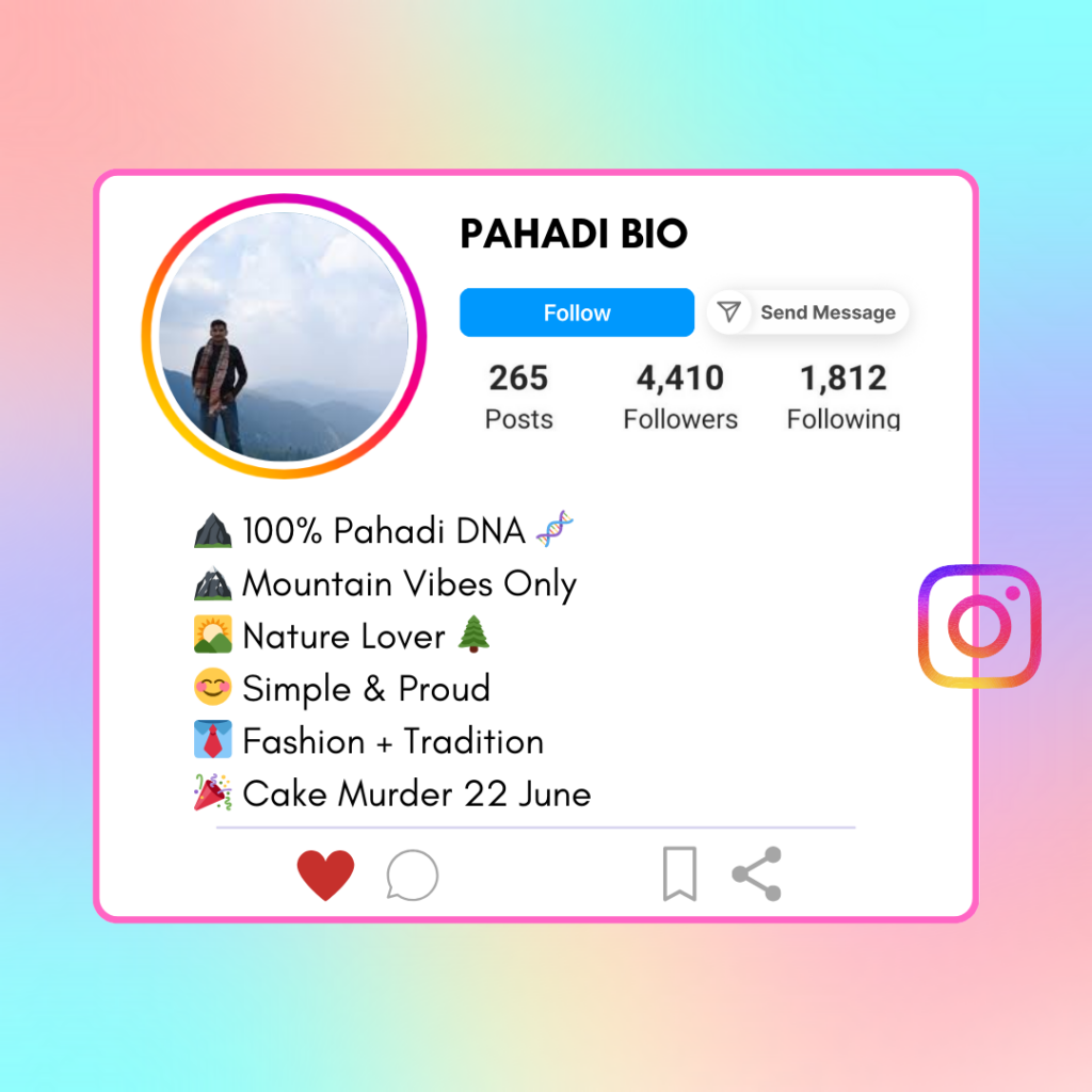 Pahadi-Instagram-Bio
