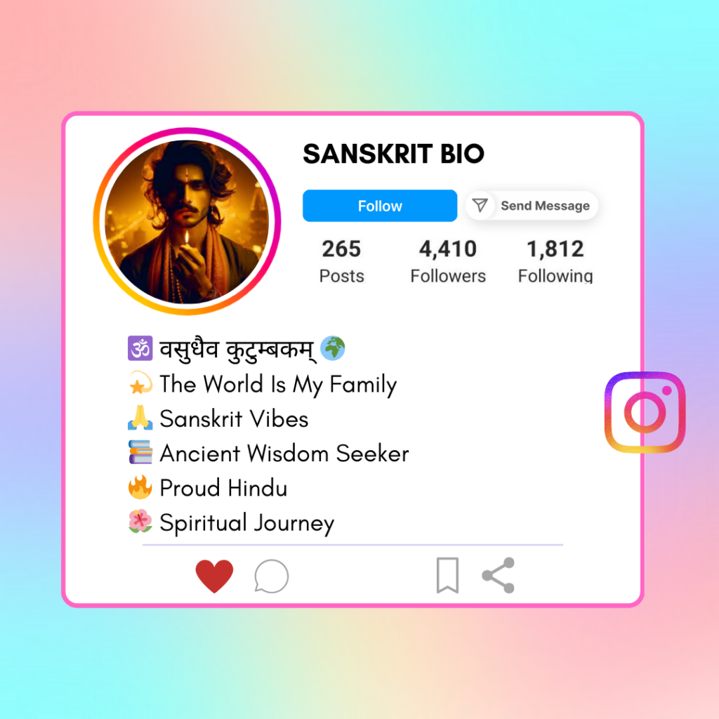 Sanskrit-Instagram-Bio