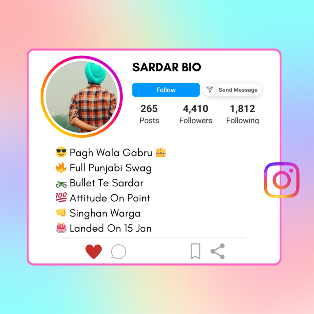 Sardar-Instagram-Bio