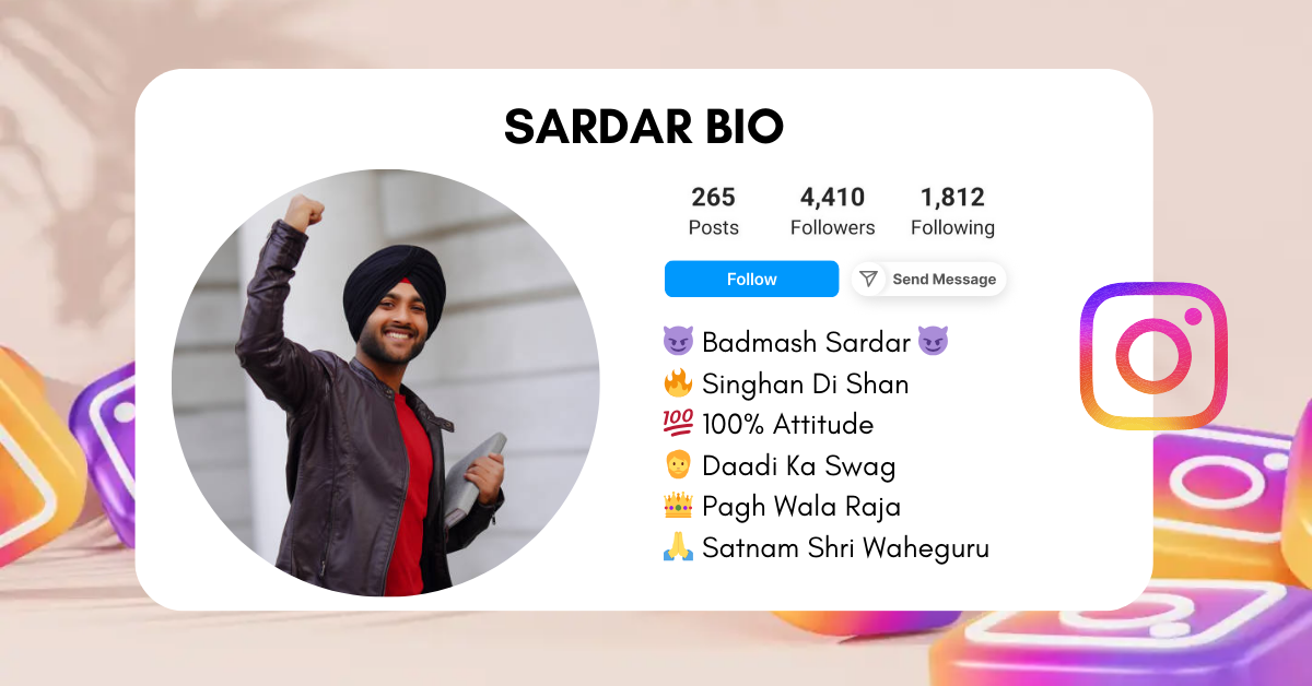 Sardar-Instagram-Bio