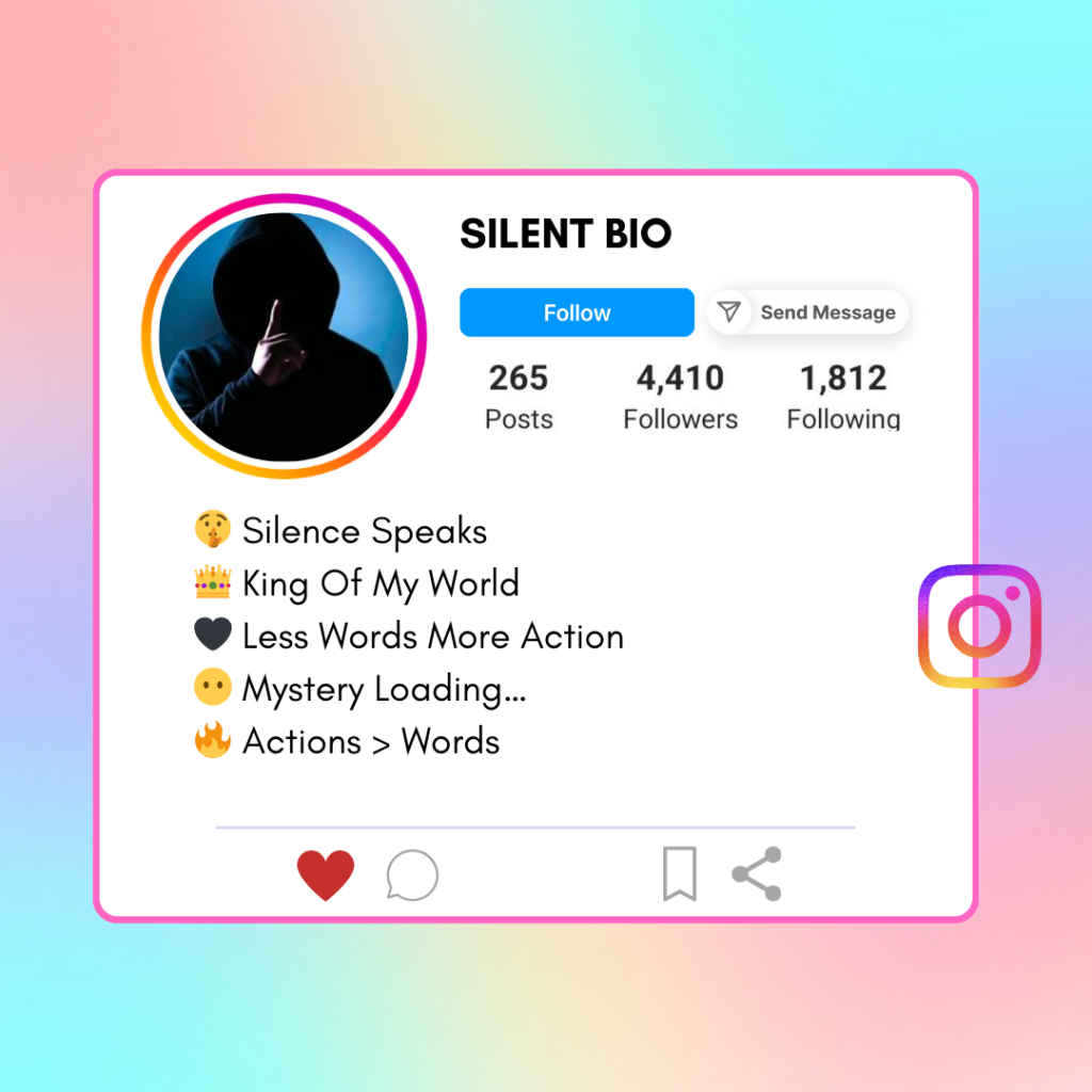 Silent-Instagram-Bio