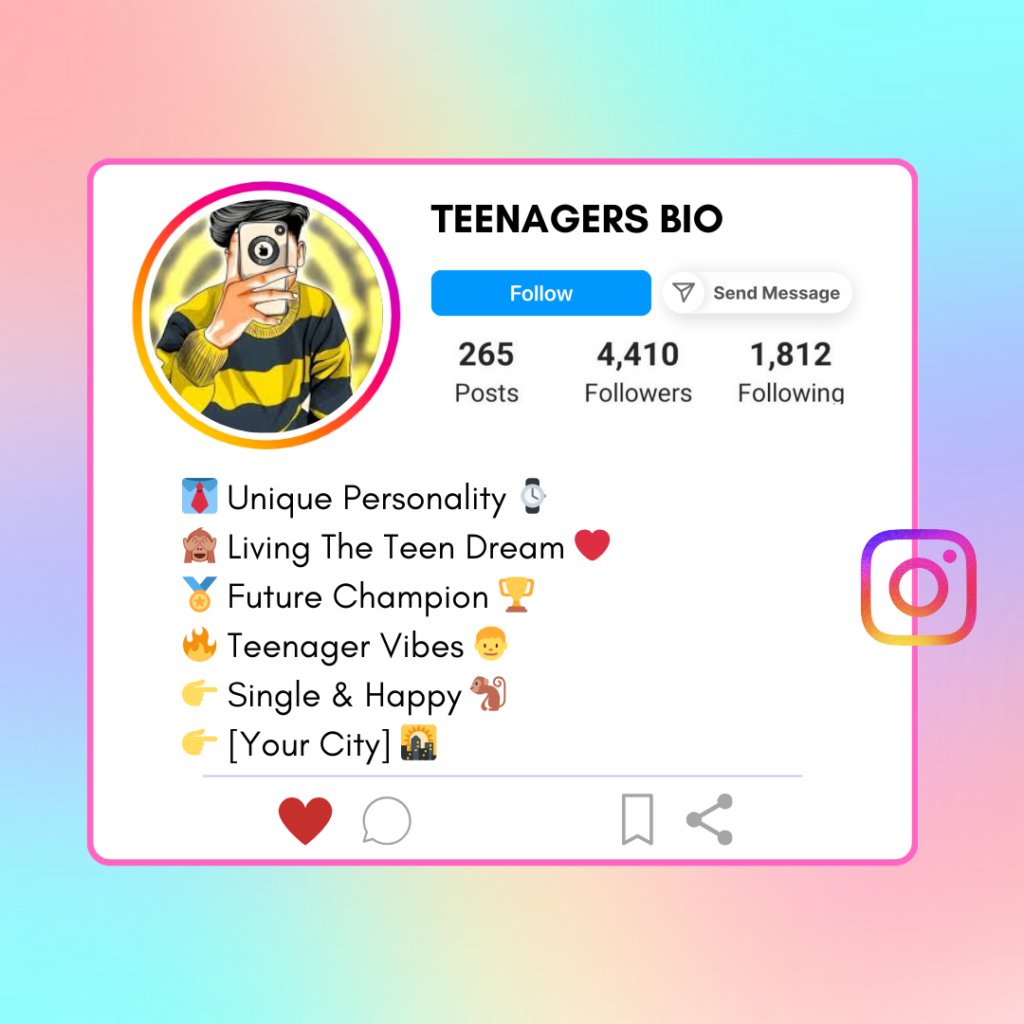 Teenagers-Instagram-Bio