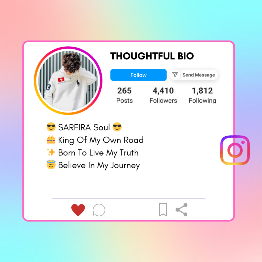 Thoughtful Instagram Bio