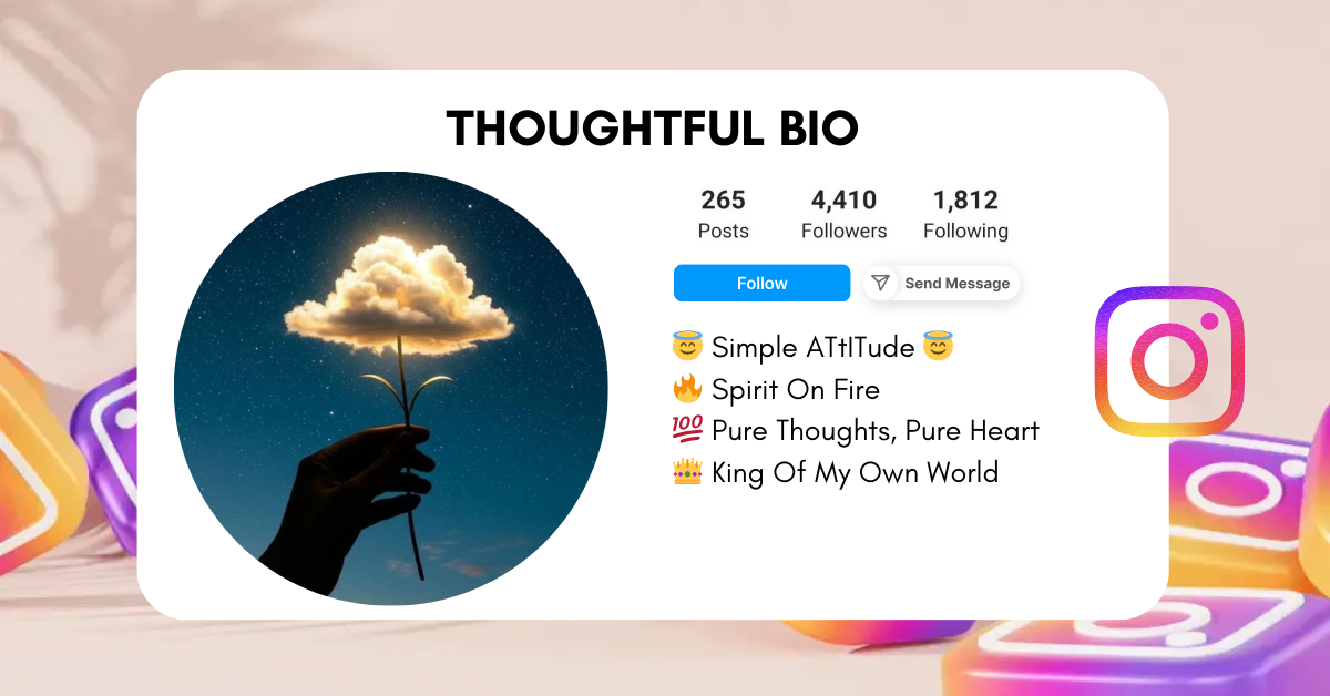 Thoughtful Instagram Bio