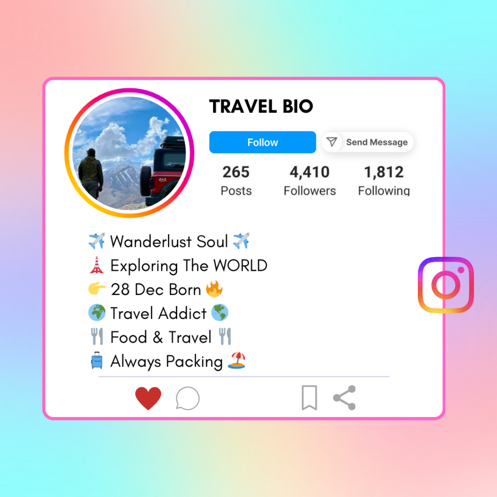Travel-Instagram-Bio