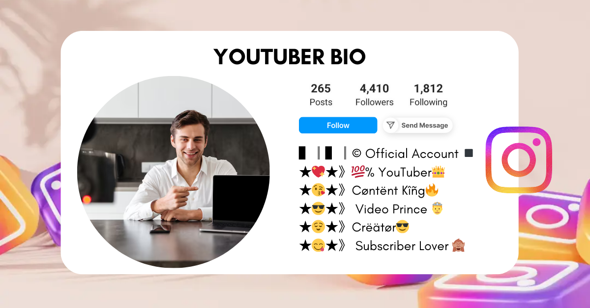 Youtuber-Instagram-Bio