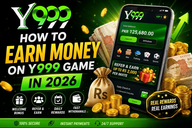 Y999 Earning App in Pakistan 2026